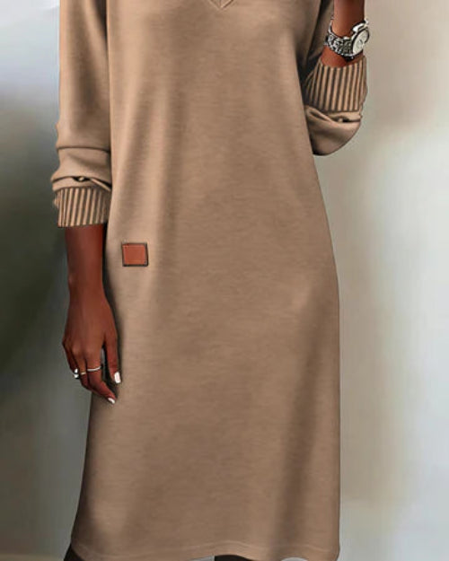 Bella™ | Ribbed Long Sweater Dress