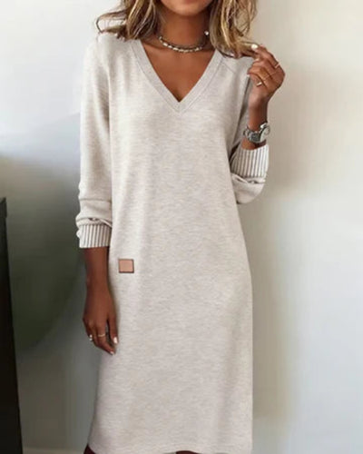 Bella™ | Ribbed Long Sweater Dress