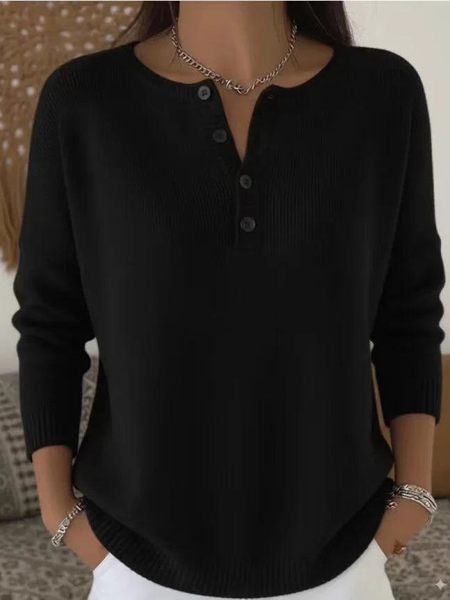 Skye™ | Button-up V-neck Sweater