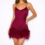 Adela | Women Cocktail Dress With V-Neckline And A-Line Silhouette | Party Style