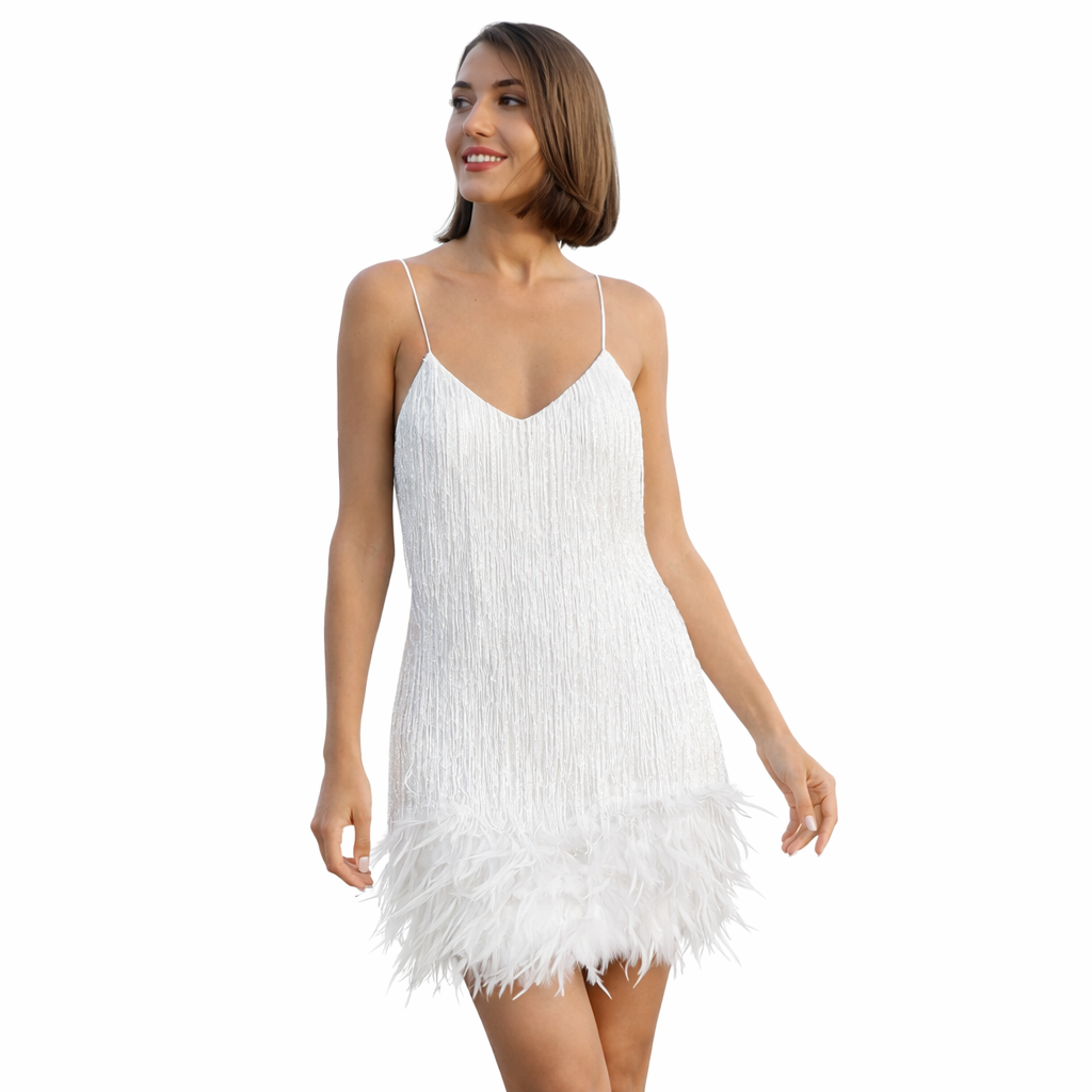 Adela | Women Cocktail Dress With V-Neckline And A-Line Silhouette | Party Style