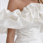 Afra | Women Cocktail Dress With Lace Bodice And Satin Skirt | Party Style