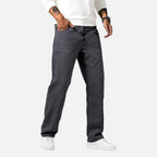 Aiden | Men's Denim Jeans With Pockets And Exposed Seams | Casual
