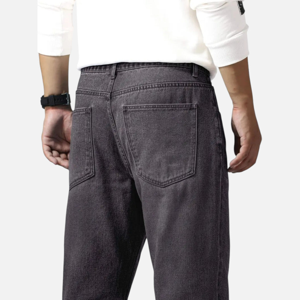 Aiden | Men's Denim Jeans With Pockets And Exposed Seams | Casual