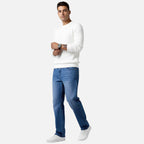 Aiden | Men's Denim Jeans With Pockets And Exposed Seams | Casual