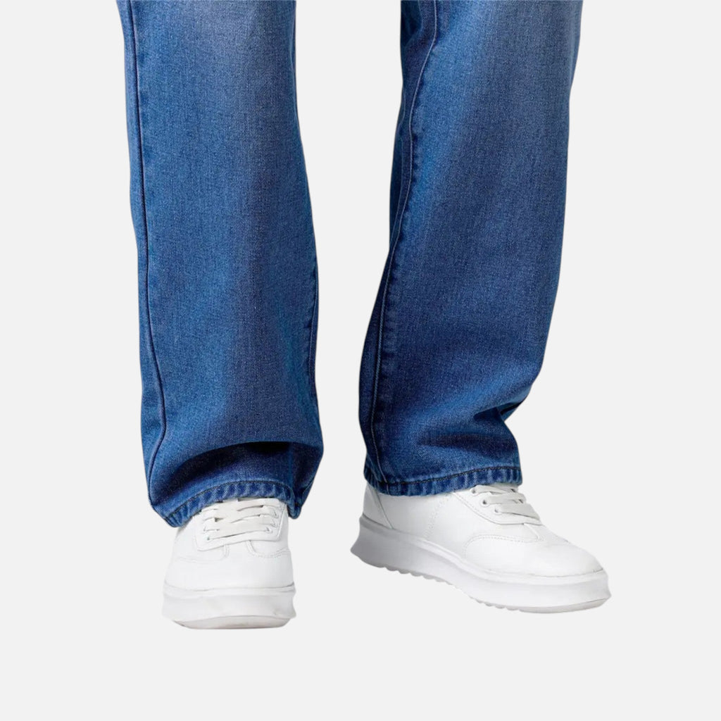 Aiden | Men's Denim Jeans With Pockets And Exposed Seams | Casual