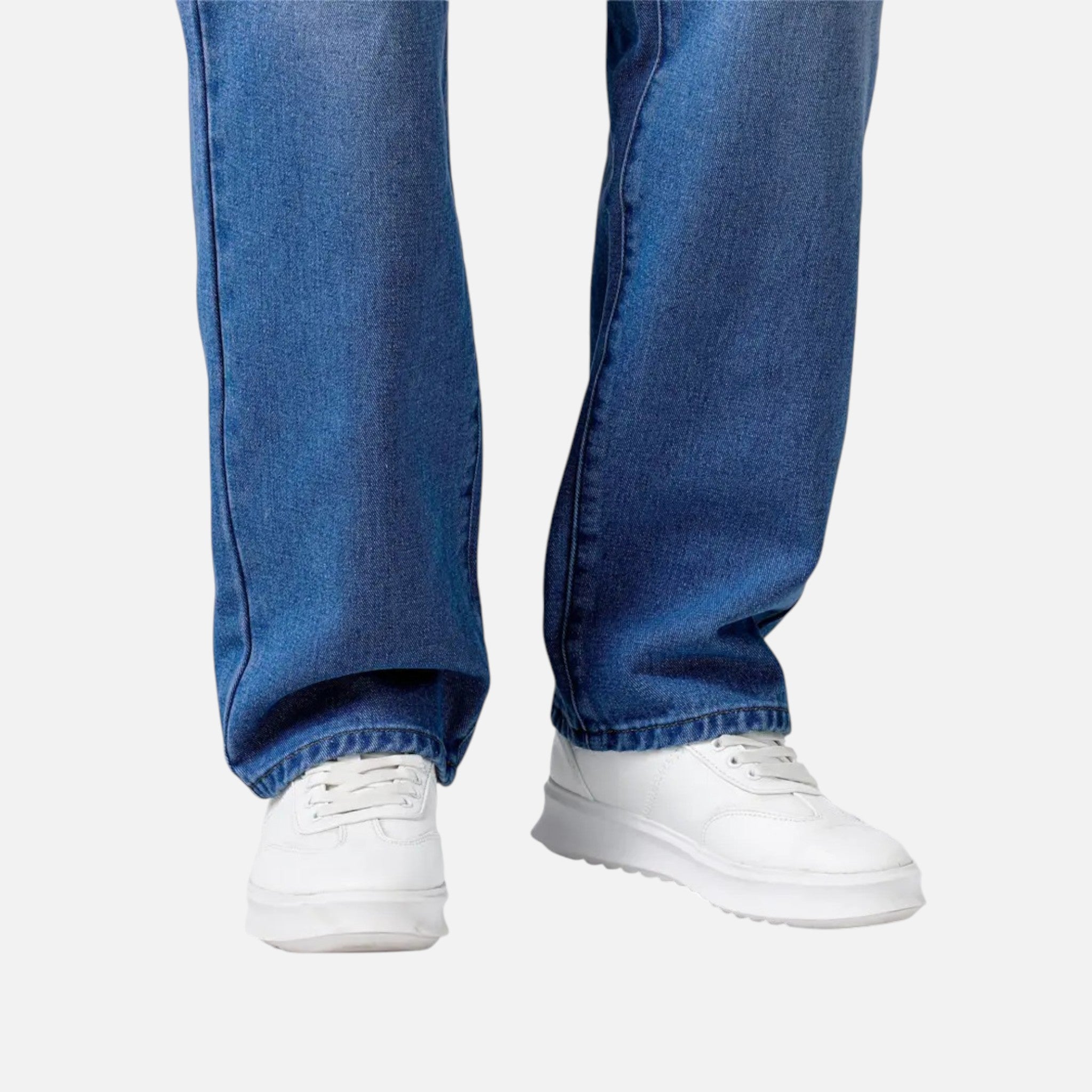 Aiden | Men's Denim Jeans With Pockets And Exposed Seams | Casual