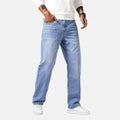 Aiden | Men's Denim Jeans With Pockets And Exposed Seams | Casual