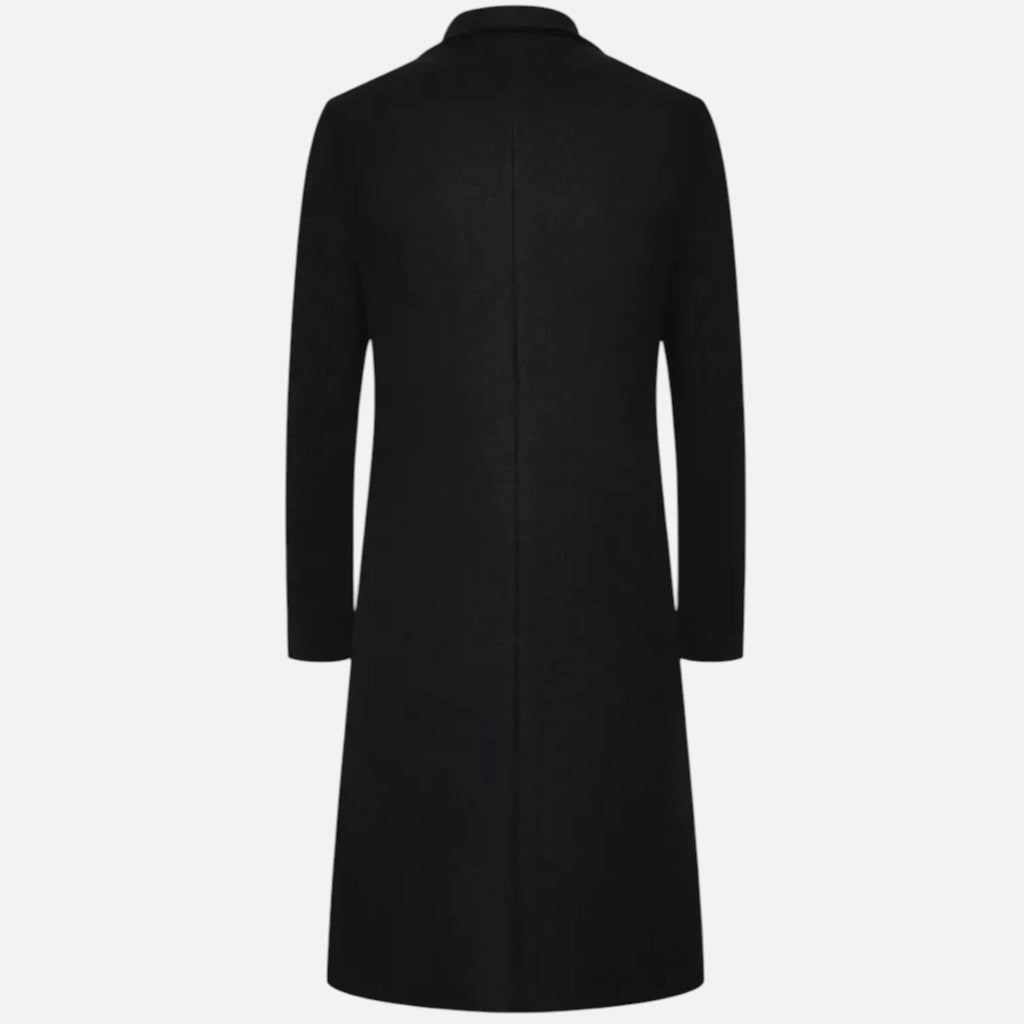Aiden | Men's Knee-Length Coat With Pockets And Long Sleeve | Classic