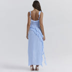 Alaia | Women’s Asymmetrical Ruffle Graduation Dress | Summer Gown