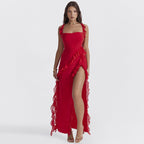 Alaia | Women’s Asymmetrical Ruffle Graduation Dress | Summer Gown