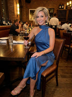 Aliki | Women Satin Cocktail Dress With Silky Finish And Flattering Silhouette | Elegant Style