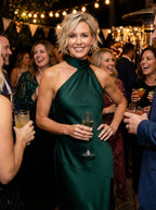 Aliki | Women Satin Cocktail Dress With Silky Finish And Flattering Silhouette | Elegant Style