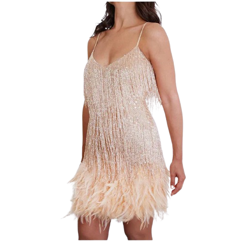 Anja | Women Cocktail Dress With Flared Skirt And V-Neckline | Party Style