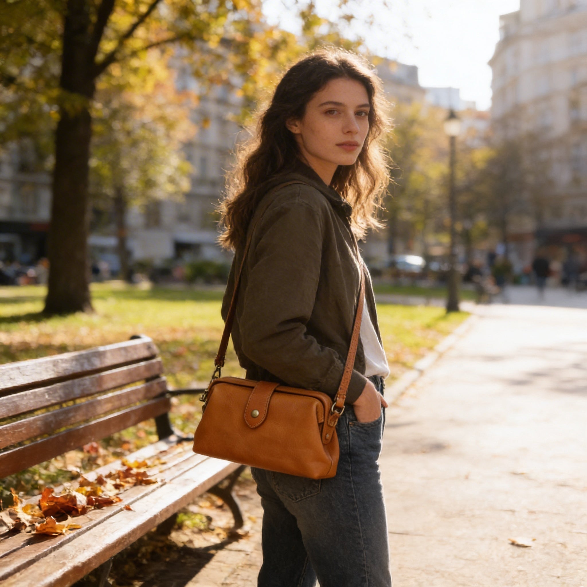 Aria | Women’s Crossbody Bag With Secure Snap Closure And Compact Silhouette | Essential