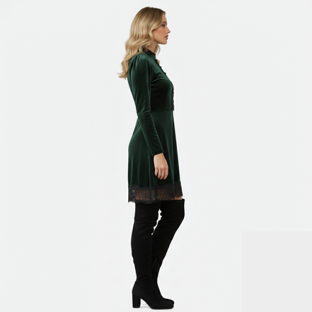 Aurielle | Women's Suede Over-the-Knee Boots With Block Heel | Glamorous