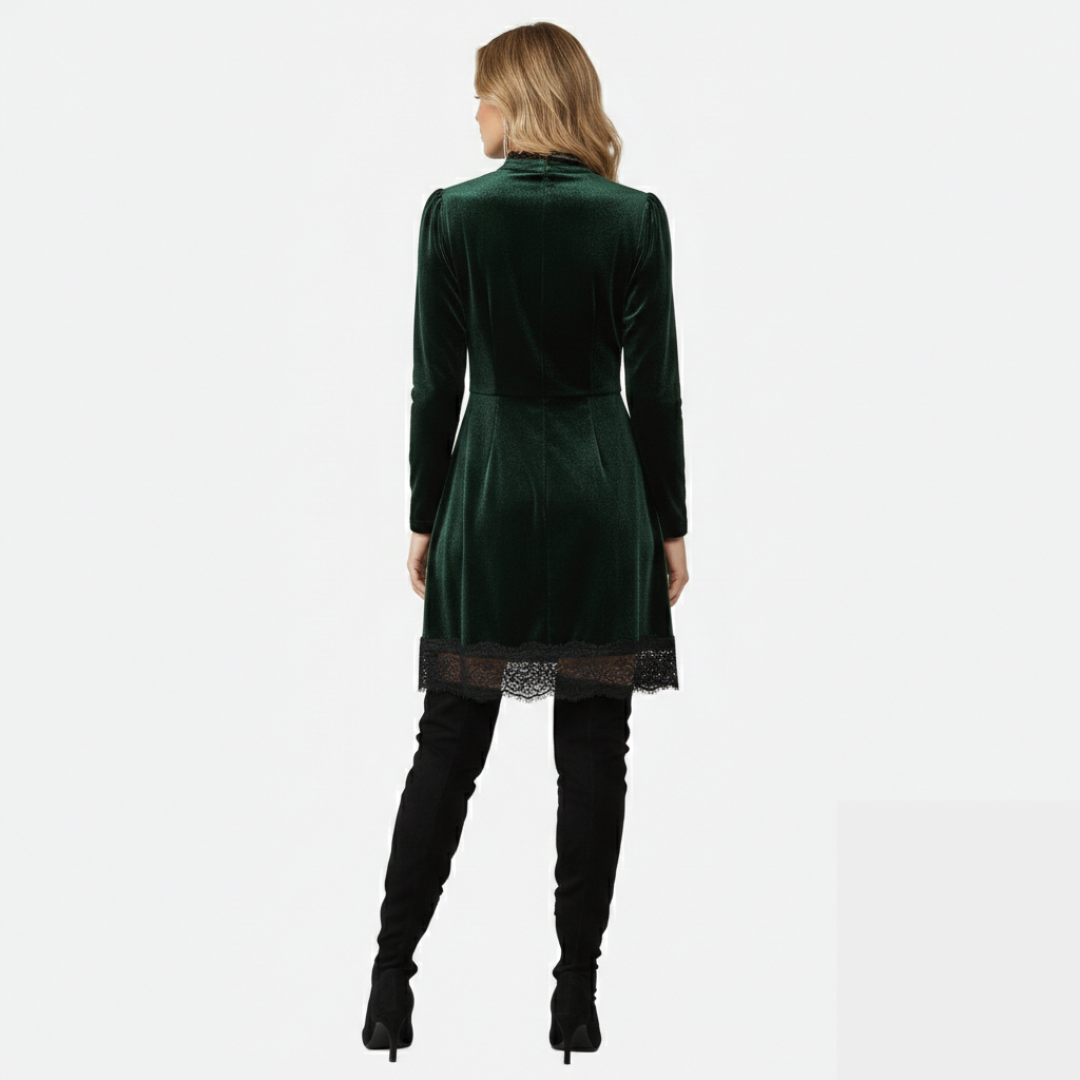Aurielle | Women's Suede Over-the-Knee Boots With Block Heel | Glamorous