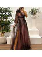 Ava | Women's Bodycon Dress With One-Shoulder Neckline And Draped Detail