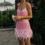 Ava | Women's Prom Dress With V-Neckline And Pleated Texture