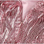 Ava | Women's Prom Dress With V-Neckline And Pleated Texture