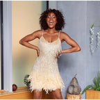 Ava | Women's Prom Dress With V-Neckline And Pleated Texture