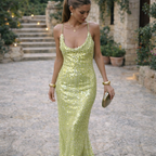 Ayla | Women's Sparkle Dress With Sequin Design And Backless Style | Party