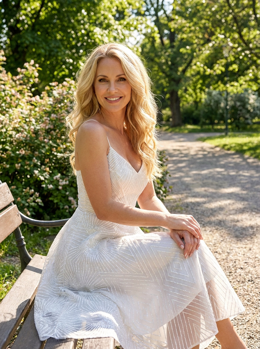 Belén | Women Cocktail Dress With Soft Ruffle Accents And Graceful Fit | Elegant Style