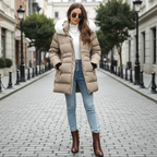 Belén | Women Hooded Jacket With Quilted Fabric | Casual Cool Style