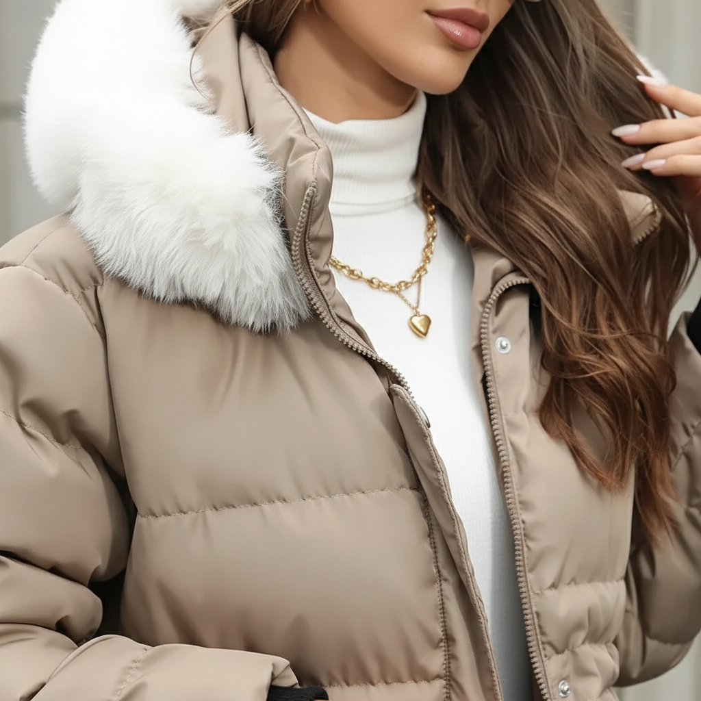 Belén | Women Hooded Jacket With Quilted Fabric | Casual Cool Style