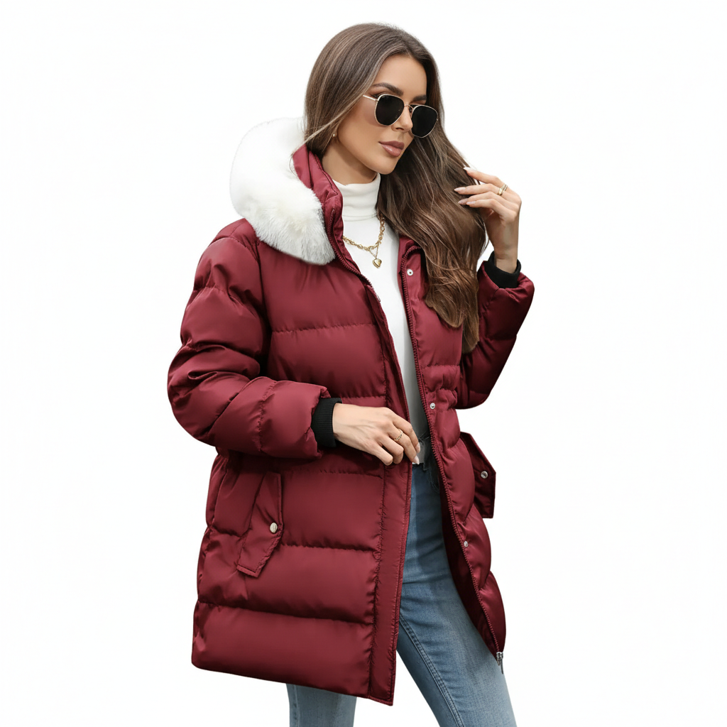 Belén | Women Hooded Jacket With Quilted Fabric | Casual Cool Style