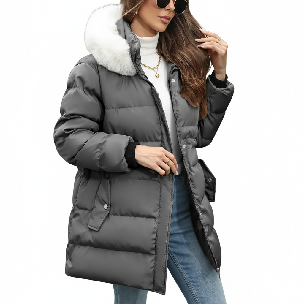 Belén | Women Hooded Jacket With Quilted Fabric | Casual Cool Style