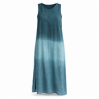 Briar | Women's Cotton Linen Day Dress With Side Split And Relaxed Maxi Silhouette | Casual
