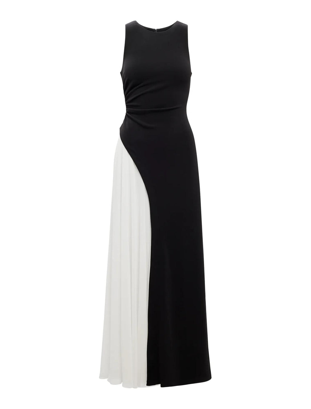 Candace | Women's Cocktail Dress With Halter Contrast Design And Elegant Maxi Silhouette | Party