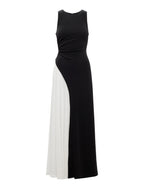 Candace | Women's Cocktail Dress With Halter Contrast Design And Elegant Maxi Silhouette | Party