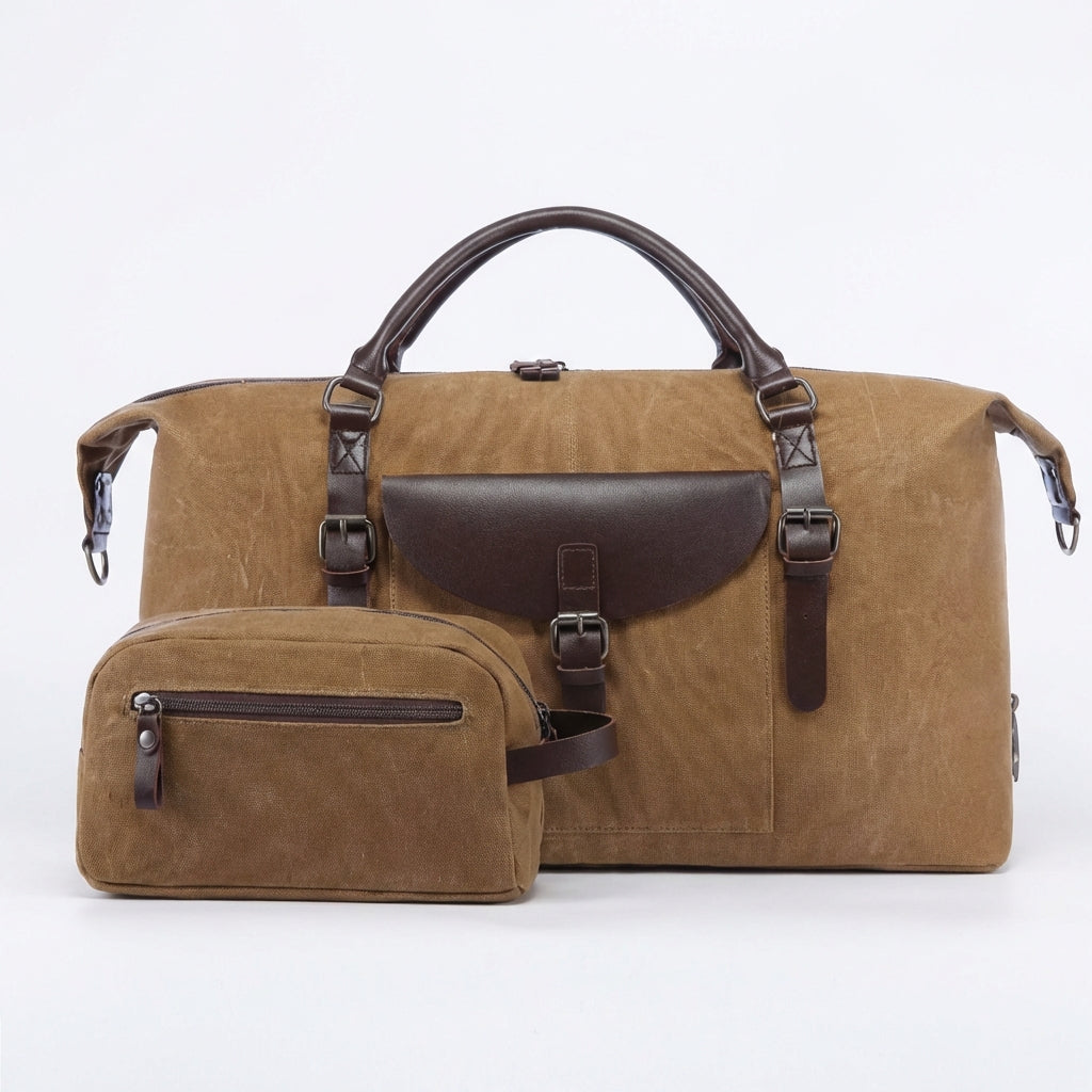 Lando | Unisex Duffel Bag With External Pocket And Reinforced Fastenings | Modern