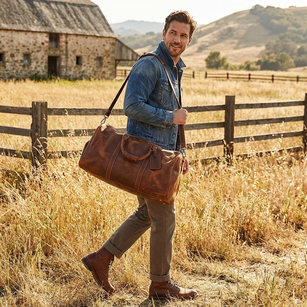 Carter | Unisex Duffel Bag With Firm Silhouette And Defined Stitching | Contemporary