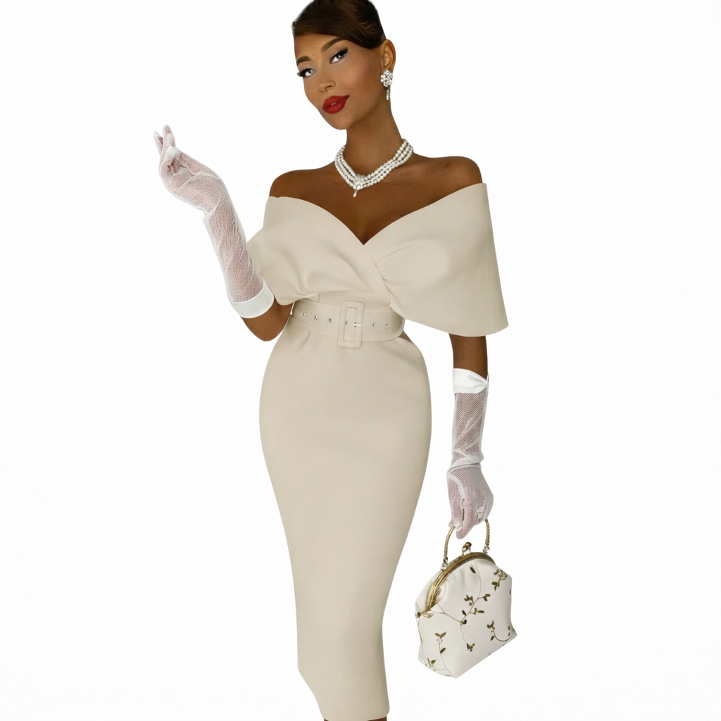 Catalina | Women Cocktail Dress With Lace Detail And Satin Finish | Party Style