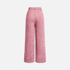Charlotte | Women's Corduroy-Style Straight-Leg Trousers With Pockets | Modern