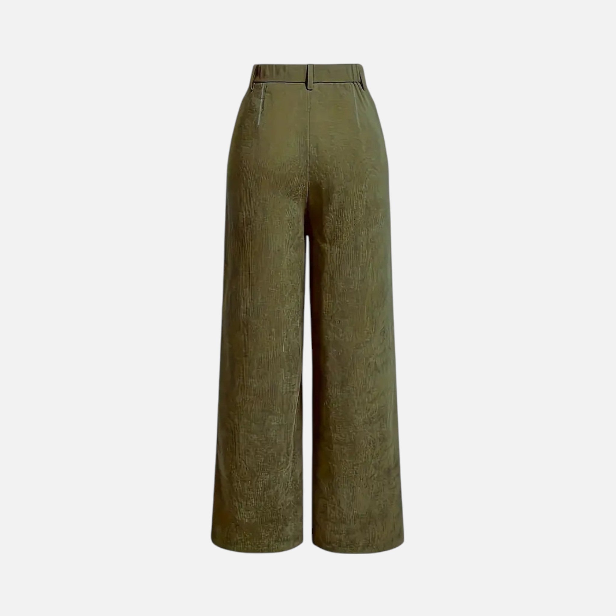 Charlotte | Women's Corduroy-Style Straight-Leg Trousers With Pockets | Modern