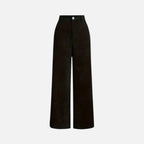 Charlotte | Women's Corduroy-Style Straight-Leg Trousers With Pockets | Modern