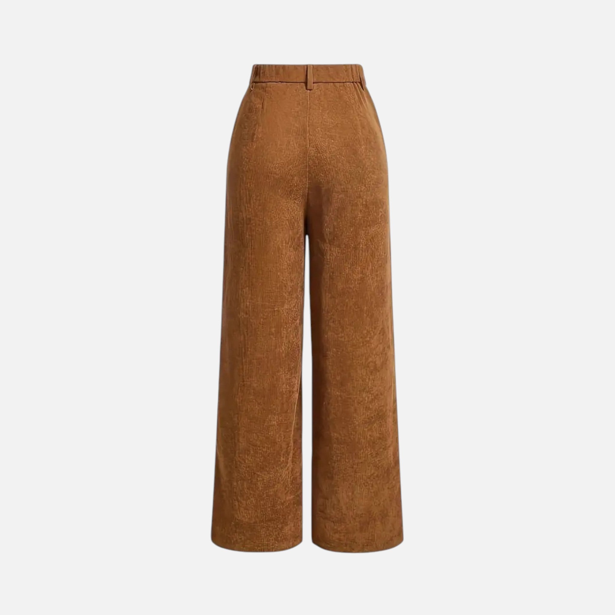 Charlotte | Women's Corduroy-Style Straight-Leg Trousers With Pockets | Modern