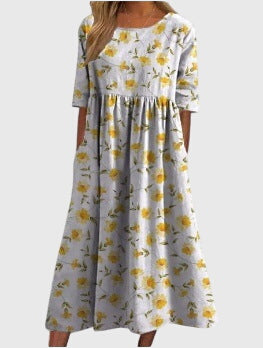 Clara | Women’s Formal Dress With Floral Embroidery And Relaxed Fit | Elegant