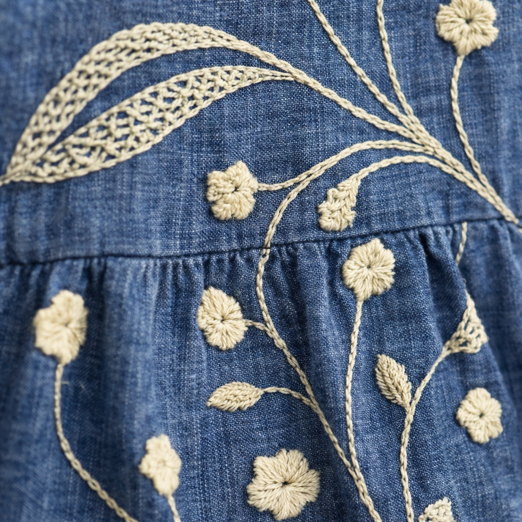 Clara | Women’s Formal Dress With Floral Embroidery And Relaxed Fit | Elegant