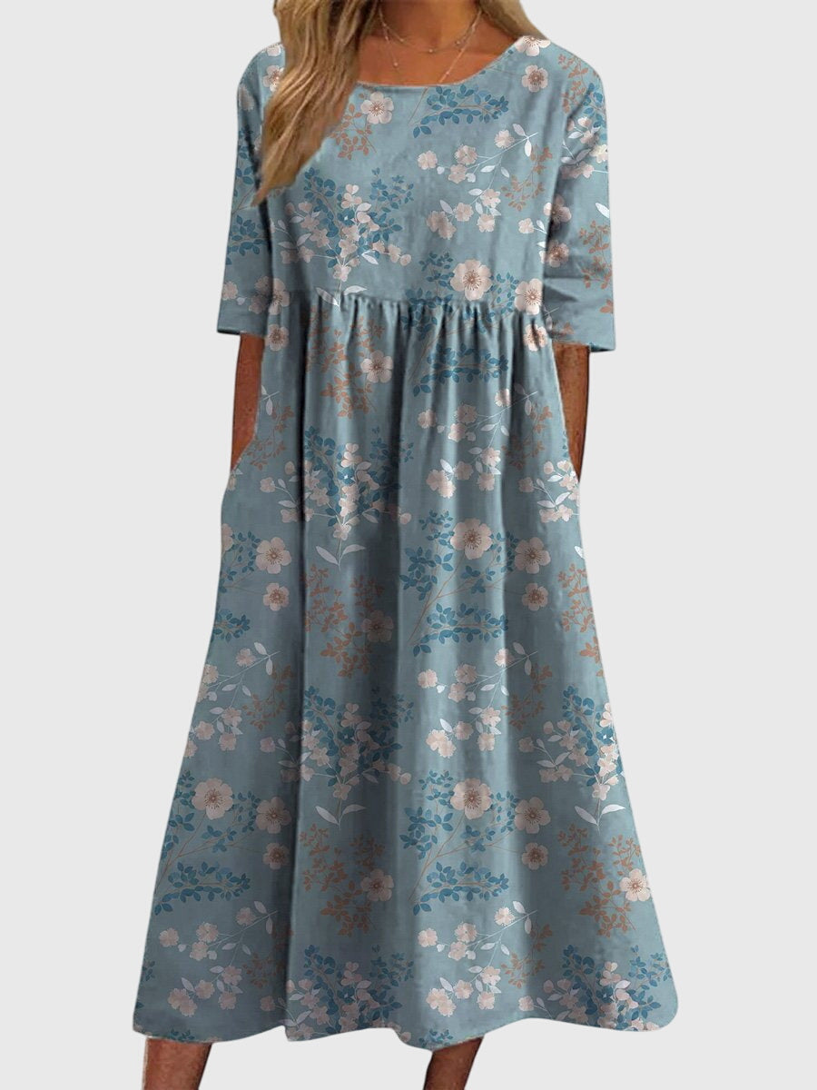 Clara | Women’s Formal Dress With Floral Embroidery And Relaxed Fit | Elegant