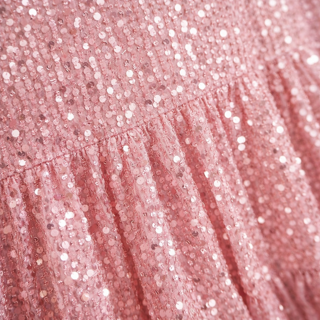 Coco | Women's Sparkle Dress With Sequin Fabric And Tiered Mini Silhouette | Party