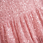 Coco | Women's Sparkle Dress With Sequin Fabric And Tiered Mini Silhouette | Party