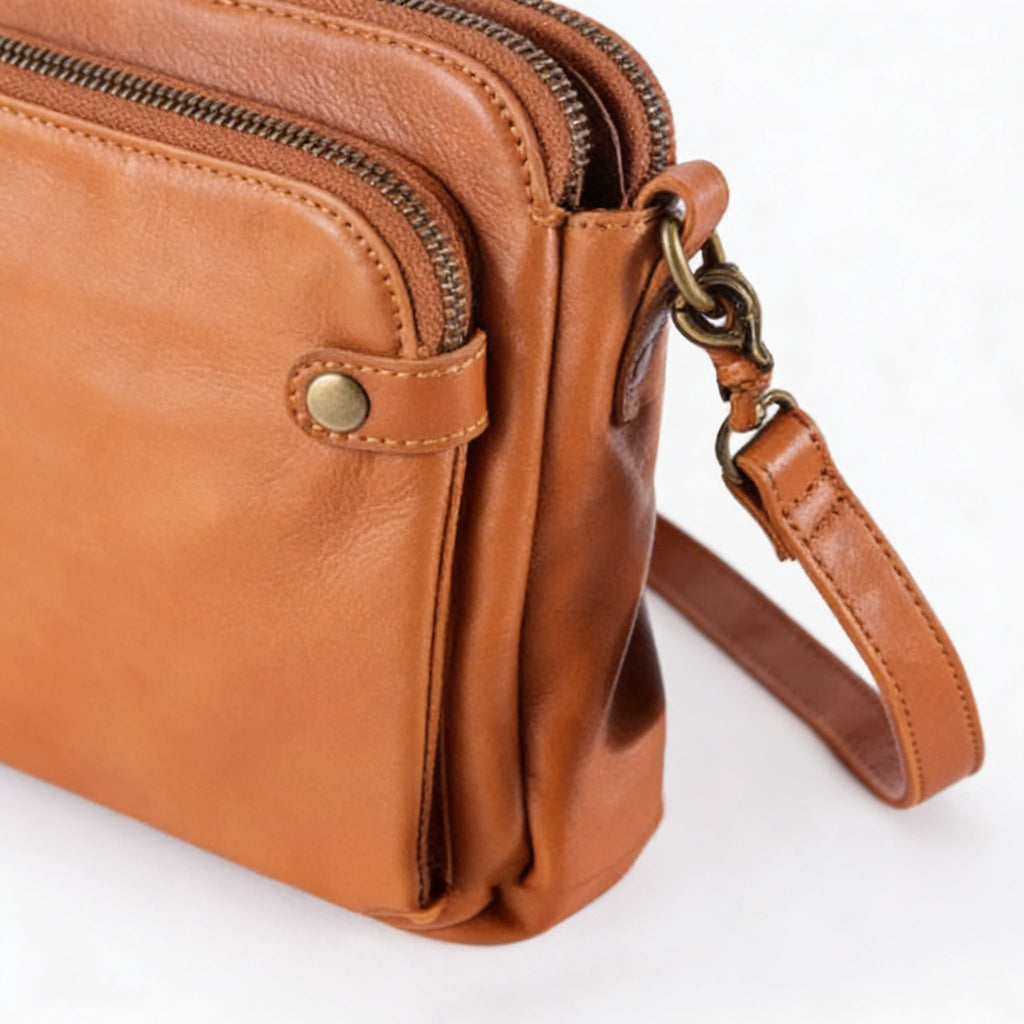 Elise | Women’s Crossbody Bag With Compact Structure And Secure Top Zip | Timeless