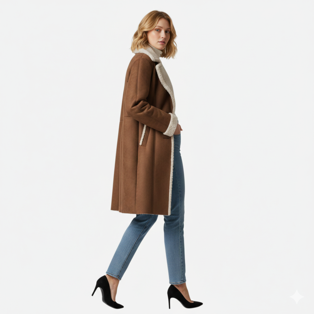 Emma | Women's Trench Coat With Pockets And Long Sleeve | Classic