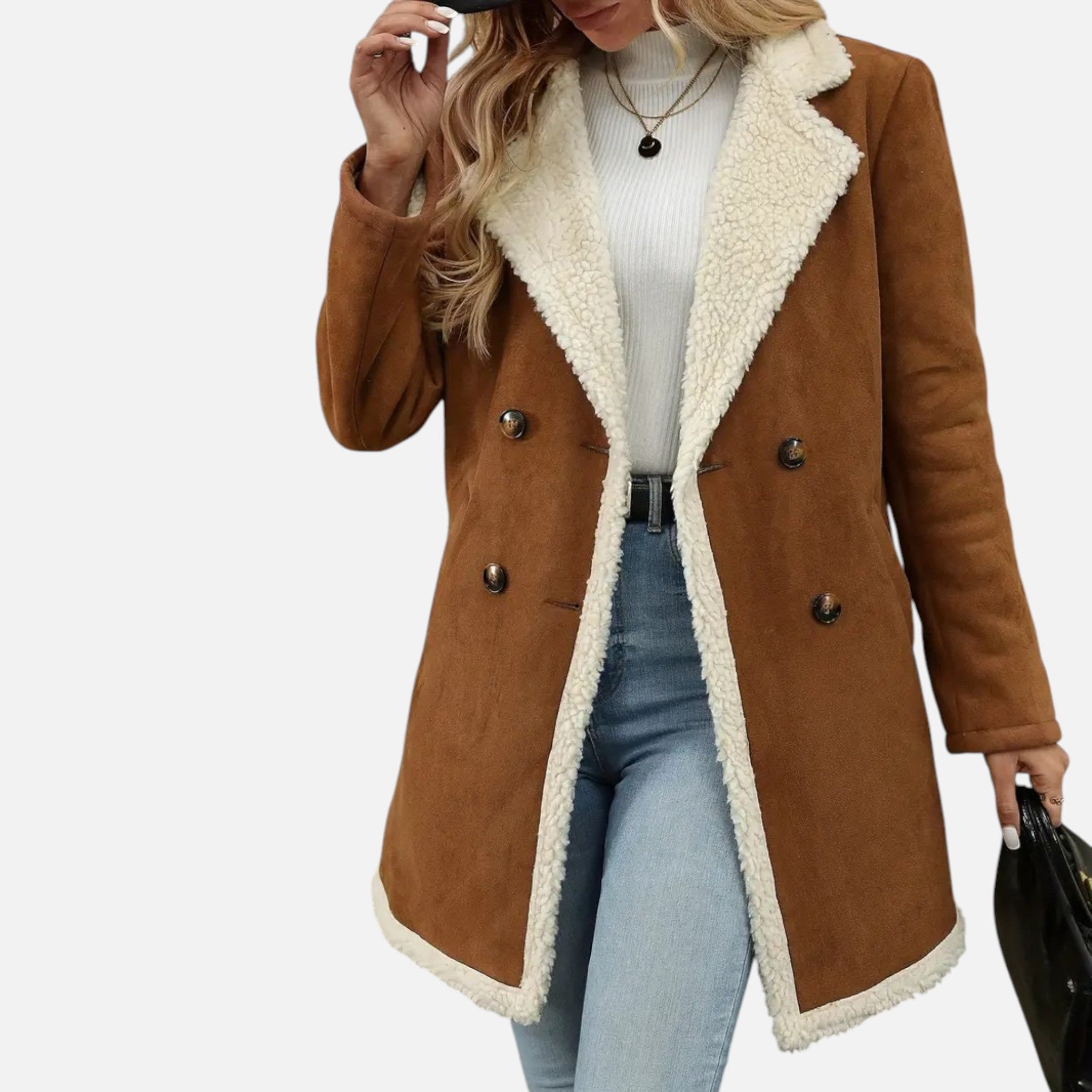 Emma | Women's Trench Coat With Pockets And Long Sleeve | Classic