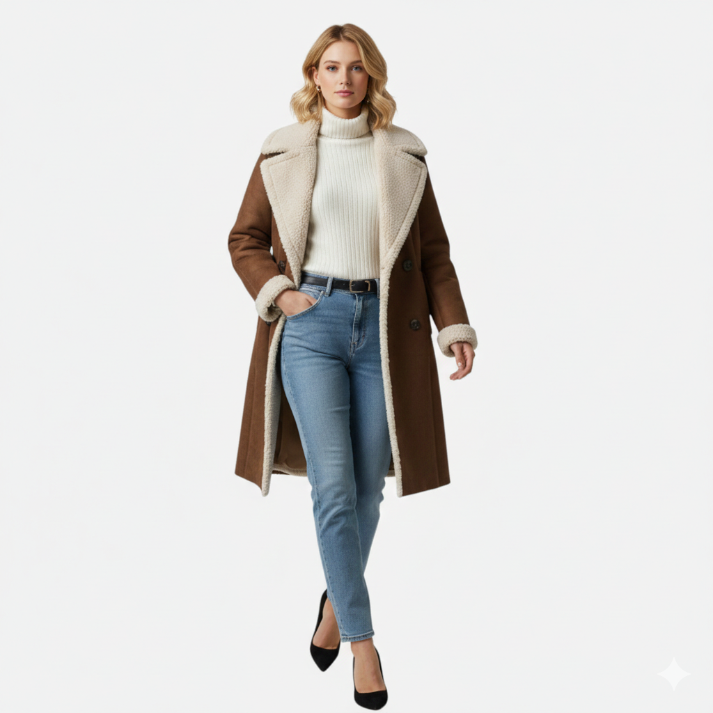 Emma | Women's Trench Coat With Pockets And Long Sleeve | Classic